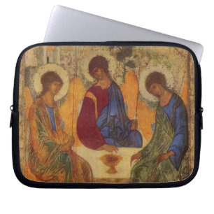 Rublev Trinity am Tisch Laptopschutzhülle