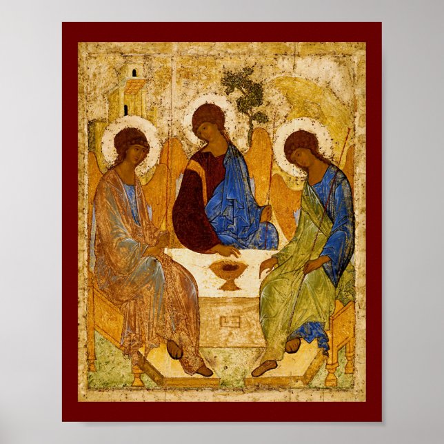 Rublev Trinity am Tisch Poster (Vorne)