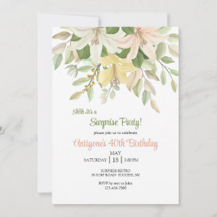 Rubrum-Lilien-Einladung Einladung