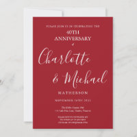 Ruby 40th Wedding Anniversary Signature Script