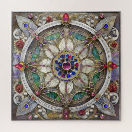 Ruby, Amethyst, Sapphire und Pearl Mandala