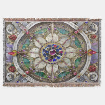 Ruby, Amethyst, Sapphire und Pearl Mandala