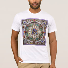 Ruby, Amethyst, Sapphire und Pearl Mandala T-Shirt