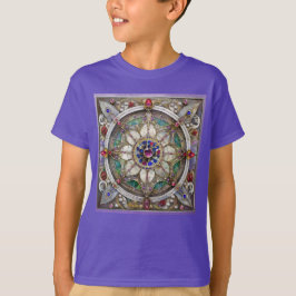 Ruby, Amethyst, Sapphire und Pearl Mandala T-Shirt