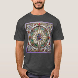 Ruby, Amethyst, Sapphire und Pearl Mandala T-Shirt