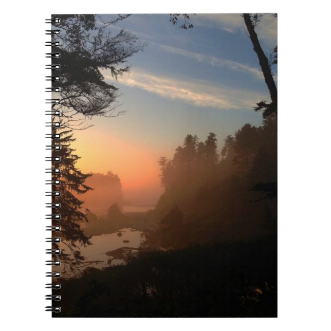 Ruby Beach Through Trees Notizblock (Vorderseite)