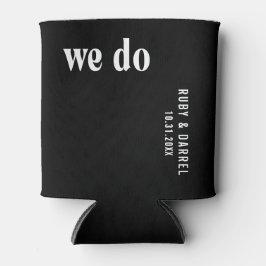 Ruby Black Modern Wedding Dosenkühler