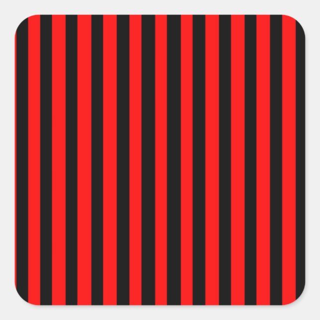 Ruby Black Quadratischer Aufkleber (Vorderseite)