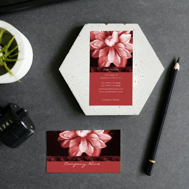 Ruby Bloom Business Card Visitenkarte (Ruby Bloom Business Card)