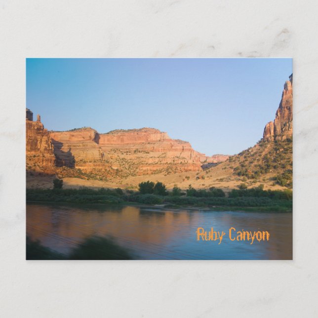 Ruby Canyon bei Grand Junction, Colorado Postkarte (Vorderseite)