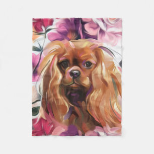 'Ruby' Cavalier Hundedecke Fleece Decke Kleine
