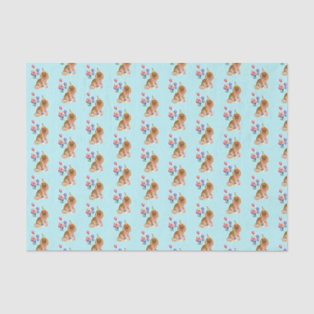Ruby Cavalier King Charles Spaniel Birthday    Seidenpapier (Vorderseite)
