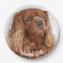 Ruby Cavalier King Charles Spaniel Dog Pappteller
