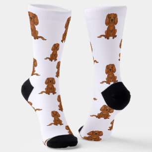 Ruby Cavalier King Charles Spaniel Hundemuster Socken