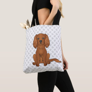 Ruby Cavalier King Charles Spaniel & Paws Tasche