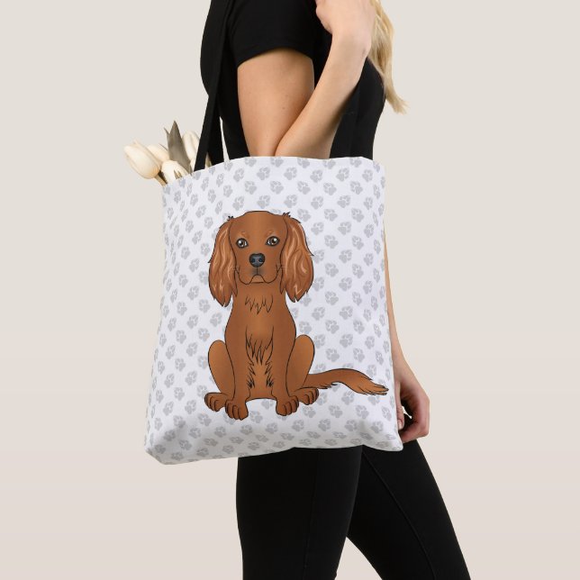Ruby Cavalier King Charles Spaniel & Paws Tasche (Von Nahem)