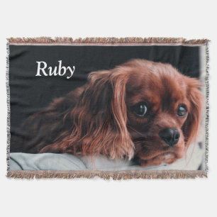 Ruby Cavalier King Charles Spaniel Puppy Dog Decke