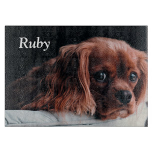 Ruby Cavalier King Charles Spaniel Puppy Dog Schneidebrett