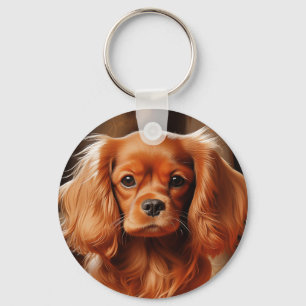 Ruby Cavalier King Charles Spaniel Schlüsselanhänger