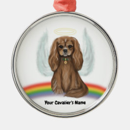 Ruby Cavalier Pet Loss Ornament - individuell eins Aus Metall