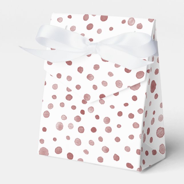 Ruby Confetti Watercolor Dots Gefälligbox Geschenkschachtel (Vorderseite)