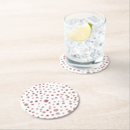 Ruby Confetti Watercolor Dots Paper Untersetzer