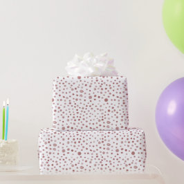 Ruby Confetti Watercolor Dots Wrapping Paper Geschenkpapier