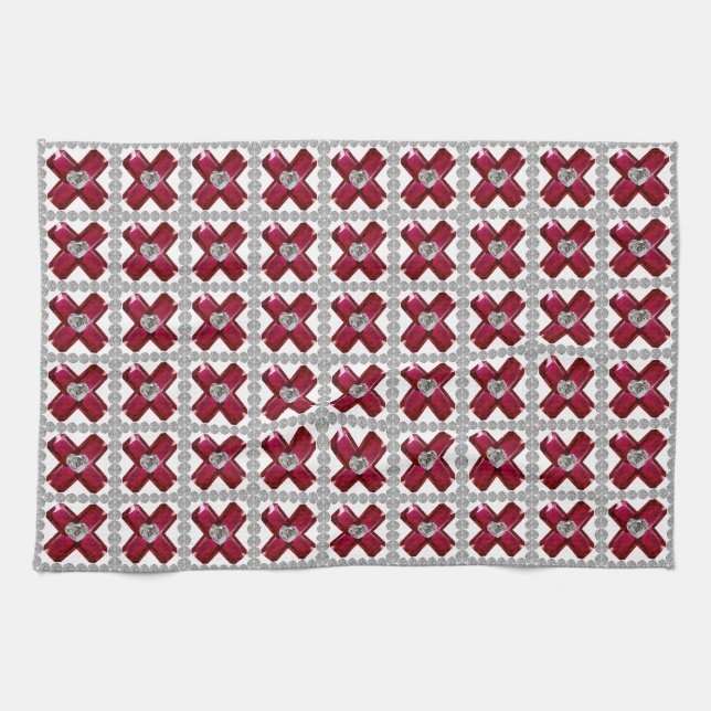 Ruby Cross Geschirrtuch (Horizontal)