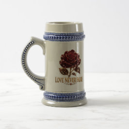 Ruby Crystal Rose – Love Never Fades Bierglas