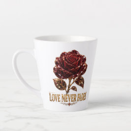 Ruby Crystal Rose – Love Never Fades Milchtasse