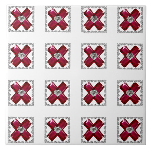Ruby Diamond Art, Red Fliese (Vorderseite)