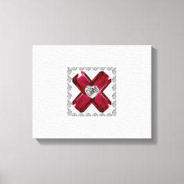 Ruby Diamond Art, Red Leinwanddruck