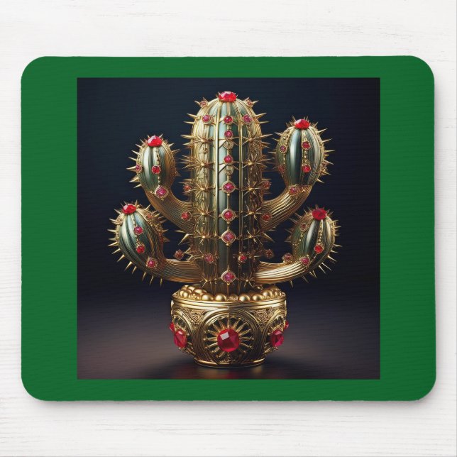 Ruby Encrusted Saguaro  Mousepad (Vorne)
