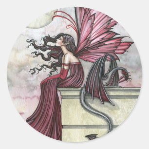 Ruby Fairy Dragon Sticker