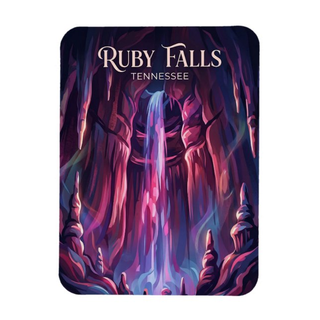 Ruby Falls Tennessee Magnet (Vertikal)