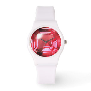 Ruby Gemstone Pink Armbanduhr