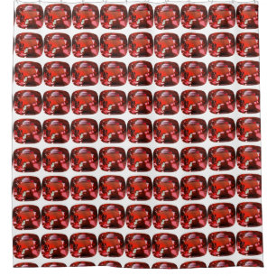 Ruby Gemstone Red Duschvorhang