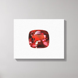 Ruby Gemstone Red Leinwanddruck