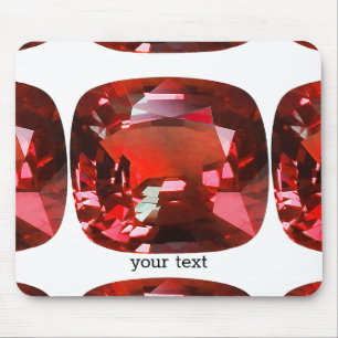Ruby Gemstone Red Mousepad