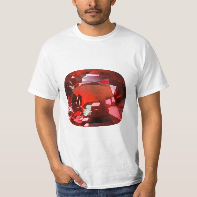 Ruby Gemstone Red T-Shirt (Vorderseite)