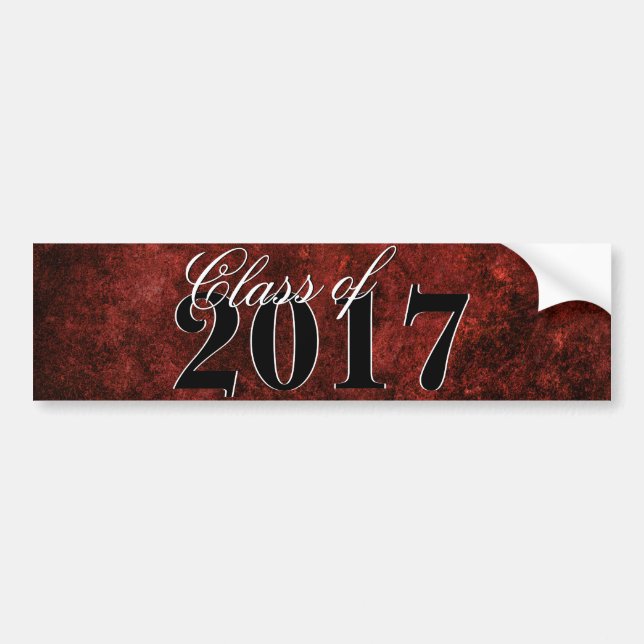 Ruby Grad | Red Garnet Crimson Scarlet Party Theme Autoaufkleber (Vorne)