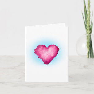 Ruby Heart Danksagungskarte Einladung