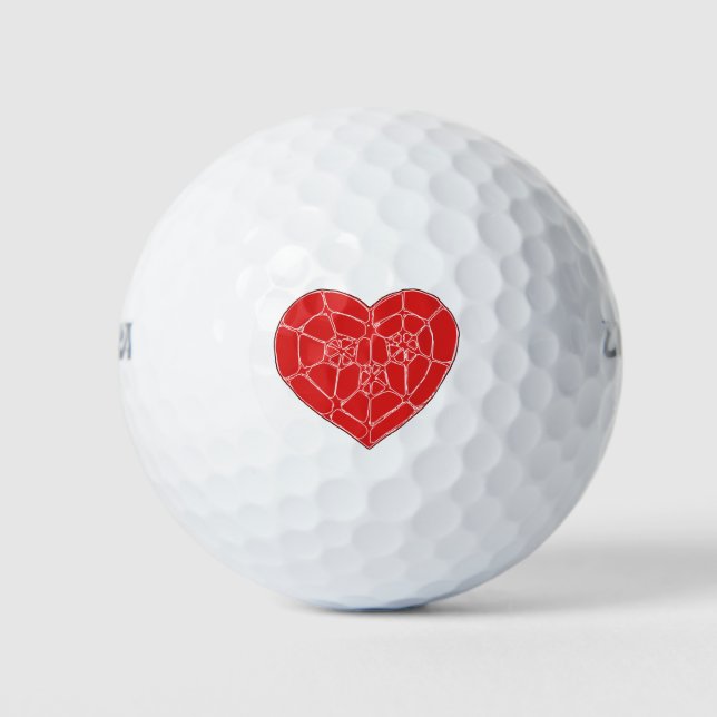 Ruby Hearted Golfball (Vorderseite)