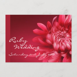 Ruby Hochzeitsfeier laden 40. Einladung