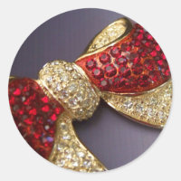 Ruby Kristall Bow Stickers