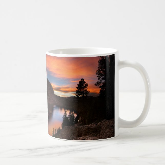 Ruby Lake Sunset - John Muir Trail - Sierra Nevada Kaffeetasse (Rechts)
