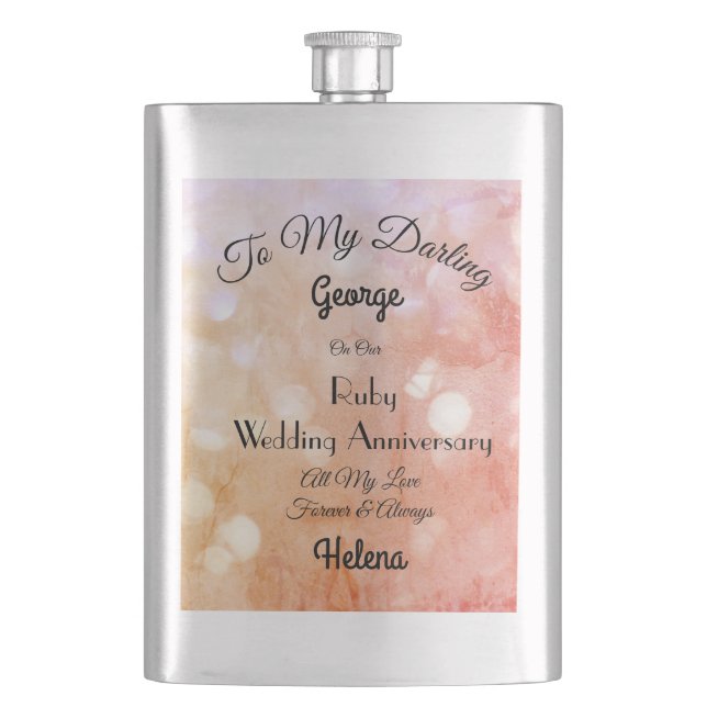 Ruby Mariage Anniversaire classique Flacon (devant)