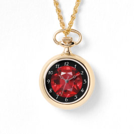 Ruby Necklace Watch Armbanduhr