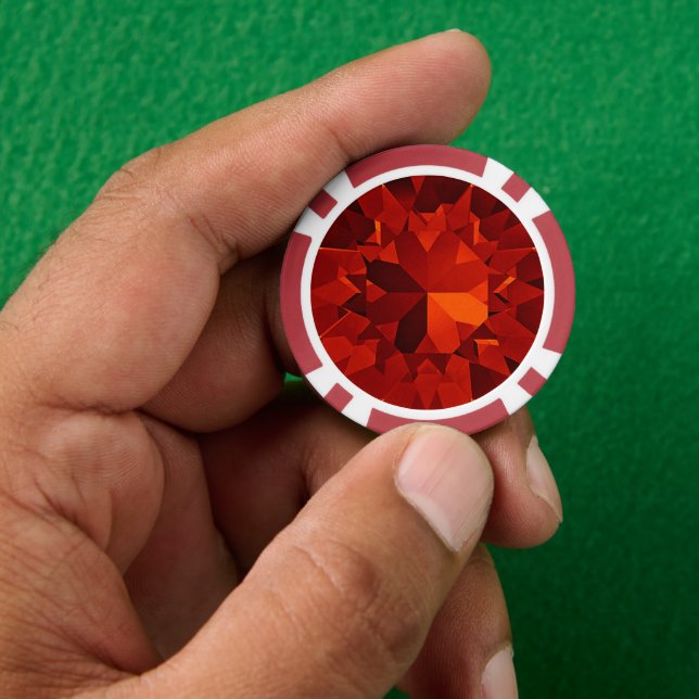 Ruby Pokerchips (Hand)