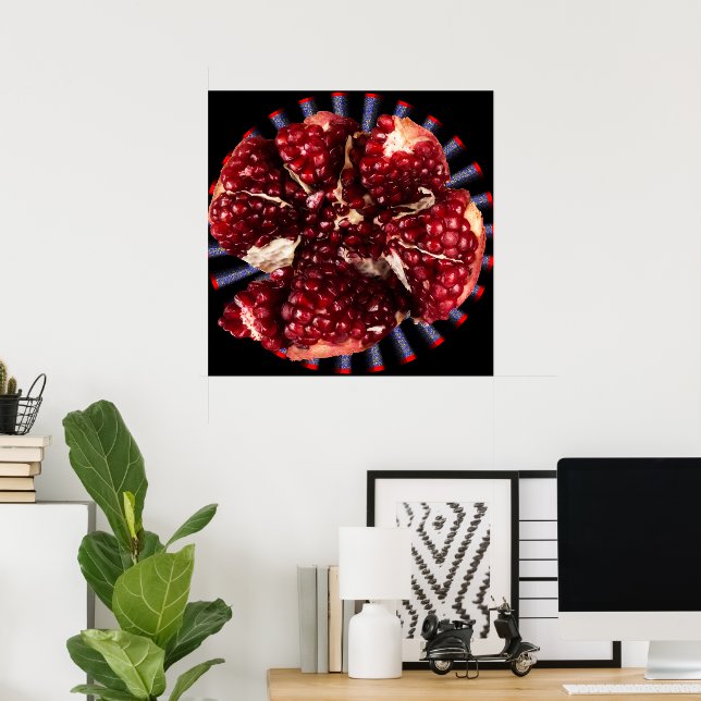 Ruby Pomegranate Fruit Poster (Heimbüro)